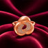 Rose Gold Abstract Interlocking Floral Ring