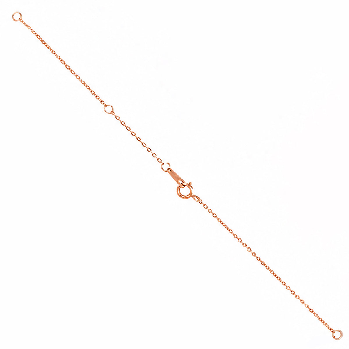 Rose Gold Butterfly Lariat Silver Pendant