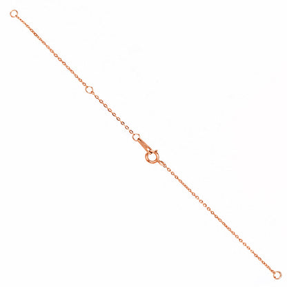 Rose Gold Butterfly Lariat Silver Pendant