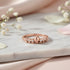 Rose Gold CZ Statement 925 Sterling Silver Dome Ring for Women