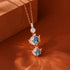 Rose Gold Double Fish Silver Pendant