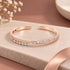 Rose Gold Interlocking Wave Sterling Silver Kada