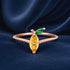 Rose Gold Lemon Fruit Sterling Silver Ring