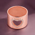 Rose Gold Open Heart Sterling Silver Wide Band Ring