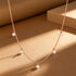 Rose Gold Pearl Charm Box Sterling Silver Chain