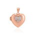 Rose Gold Plated 925 Delicate Stone Locket Pendants 
