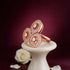 Rose Gold Tri-Circle Sterling Silver Statement Ring