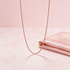 Rose Gold Twisted Rope 925 Sterling Silver Chain for women