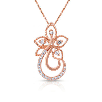 Rose Petal Grace 925 Sterling Silver Pendant
