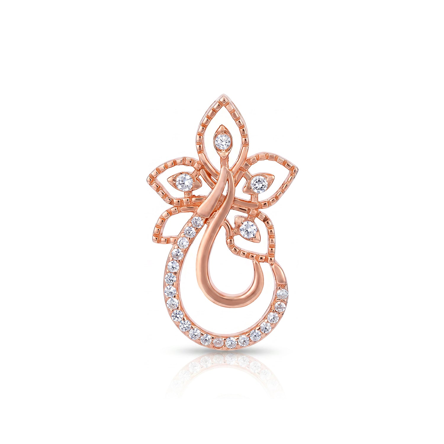 Rose Petal Grace 925 Sterling Silver Pendant
