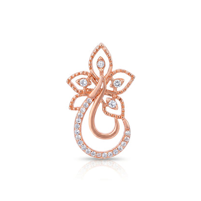 Rose Petal Grace 925 Sterling Silver Pendant