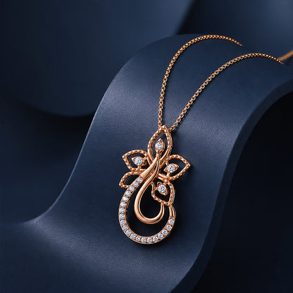 Rose Petal Grace 925 Sterling Silver Pendant