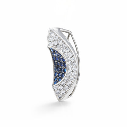 Royal Blue Marquise Sparkle 925 Sterling Silver Pendant