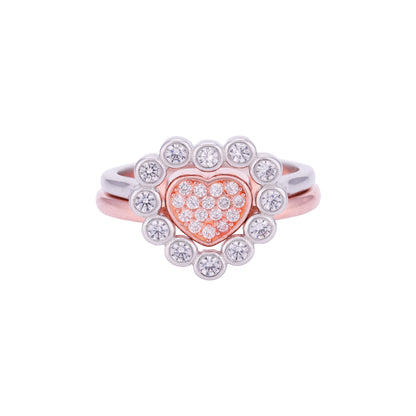 Royal Heart 925 Sterling Silver rings for women