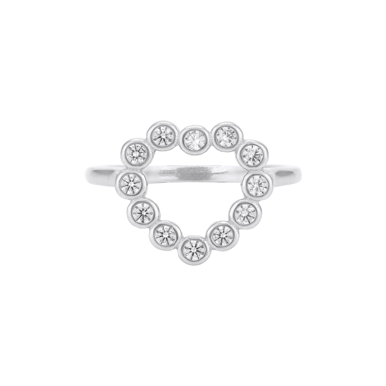 Royal Heart 925 Sterling Silver rings for women