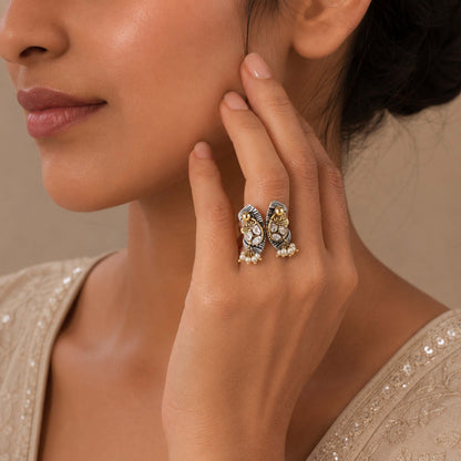 Royal Pearl 925 Sterling Silver Cocktail Ring