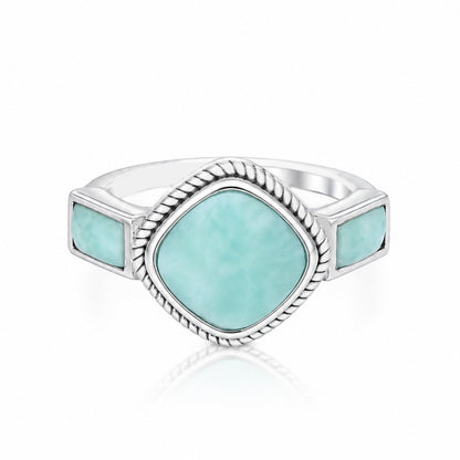 Royal Blue 925 Sterling Silver Statement Ring