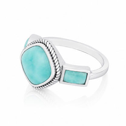 Royal Blue 925 Sterling Silver Statement Ring