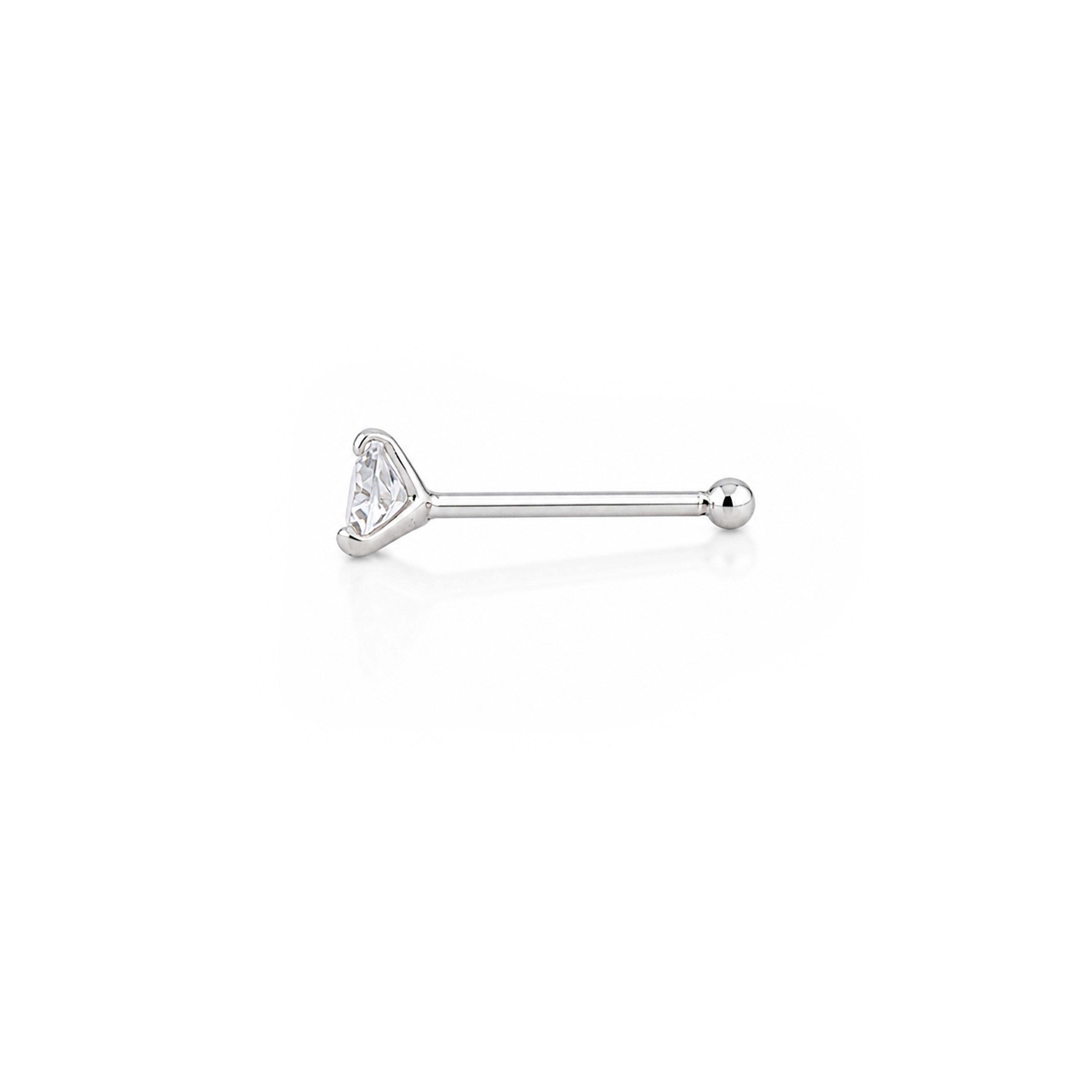 Royal Crystal Prism 925 Sterling Silver Statement Nosepin