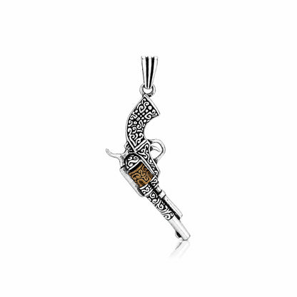 Royal Filigree Pistol 925Sterling Silver HeritagePendant