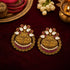 Royal Kundan 925 Sterling Silver Pearl Chandbali Earrings