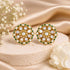 Royal Kundan Silver Floral Stud Earrings