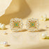 Royal Kundan Square 925 Sterling Silver Earrings