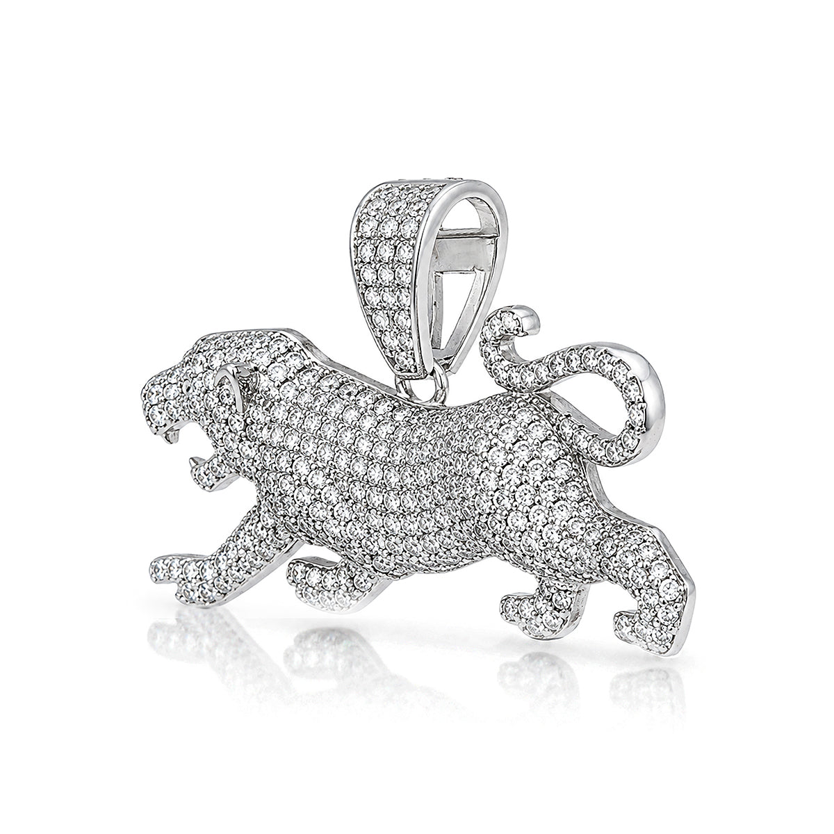 Royal Leopard 925 Sterling Silver Statement Pendant