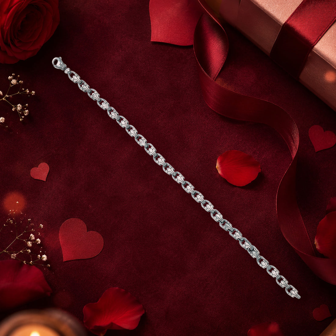 Royal Link 925 Sterling Silver Designer Bracelet for Women