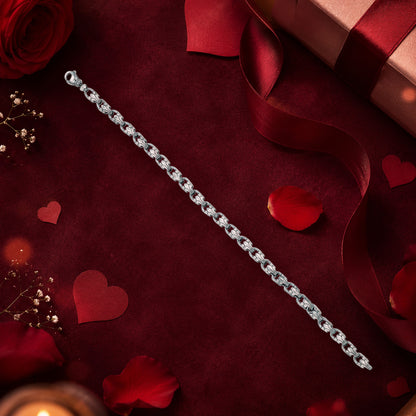 Royal Link 925 Sterling Silver Designer Bracelet for Women