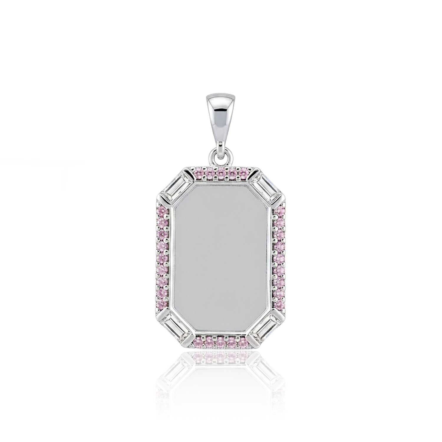 Royal Octagon 925 Sterling Silver Stone Pendant