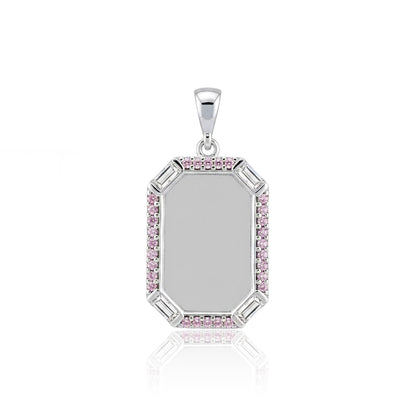 Royal Octagon 925 Sterling Silver Stone Pendant
