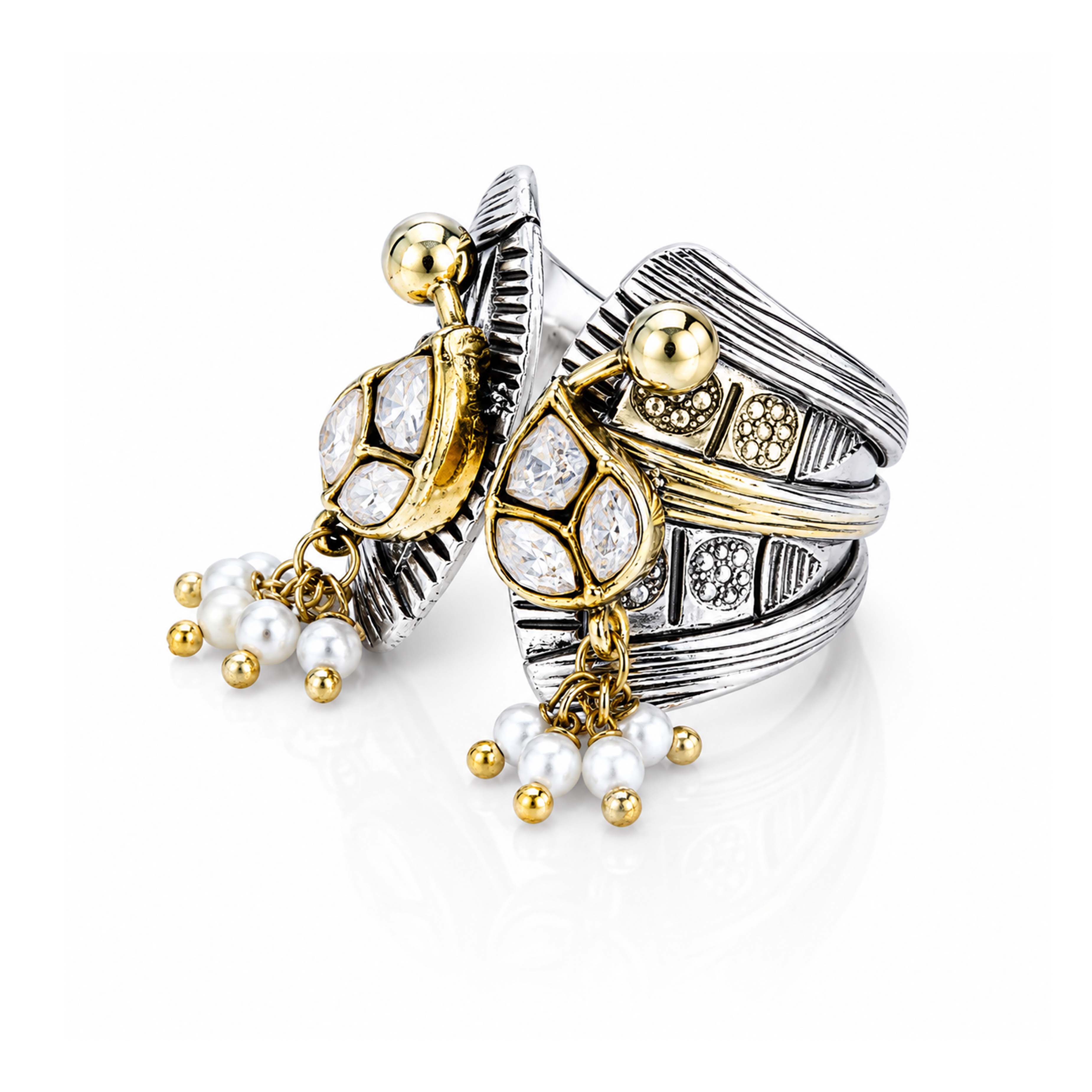 Royal Pearl 925 Sterling Silver Cocktail Ring