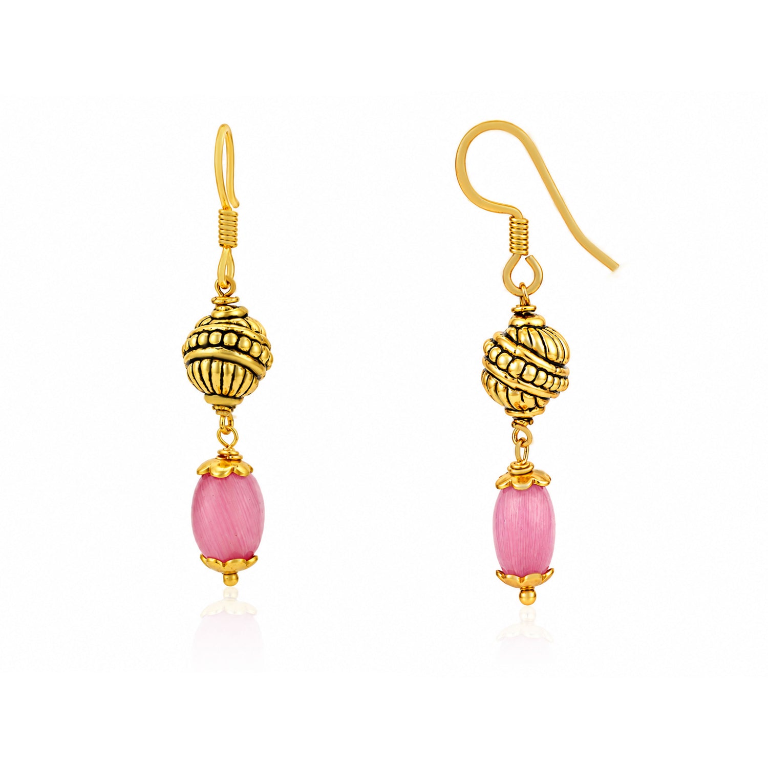 Royal Pink Treasure 925 Sterling Silver Designer Earring