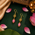 Royal Pink Treasure 925 Sterling Silver Designer Earring