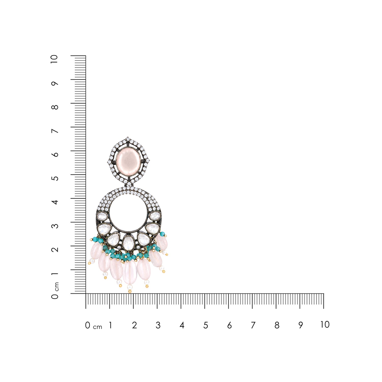 Royal Rose Quartz 925 Sterling Silver Statement Earrings