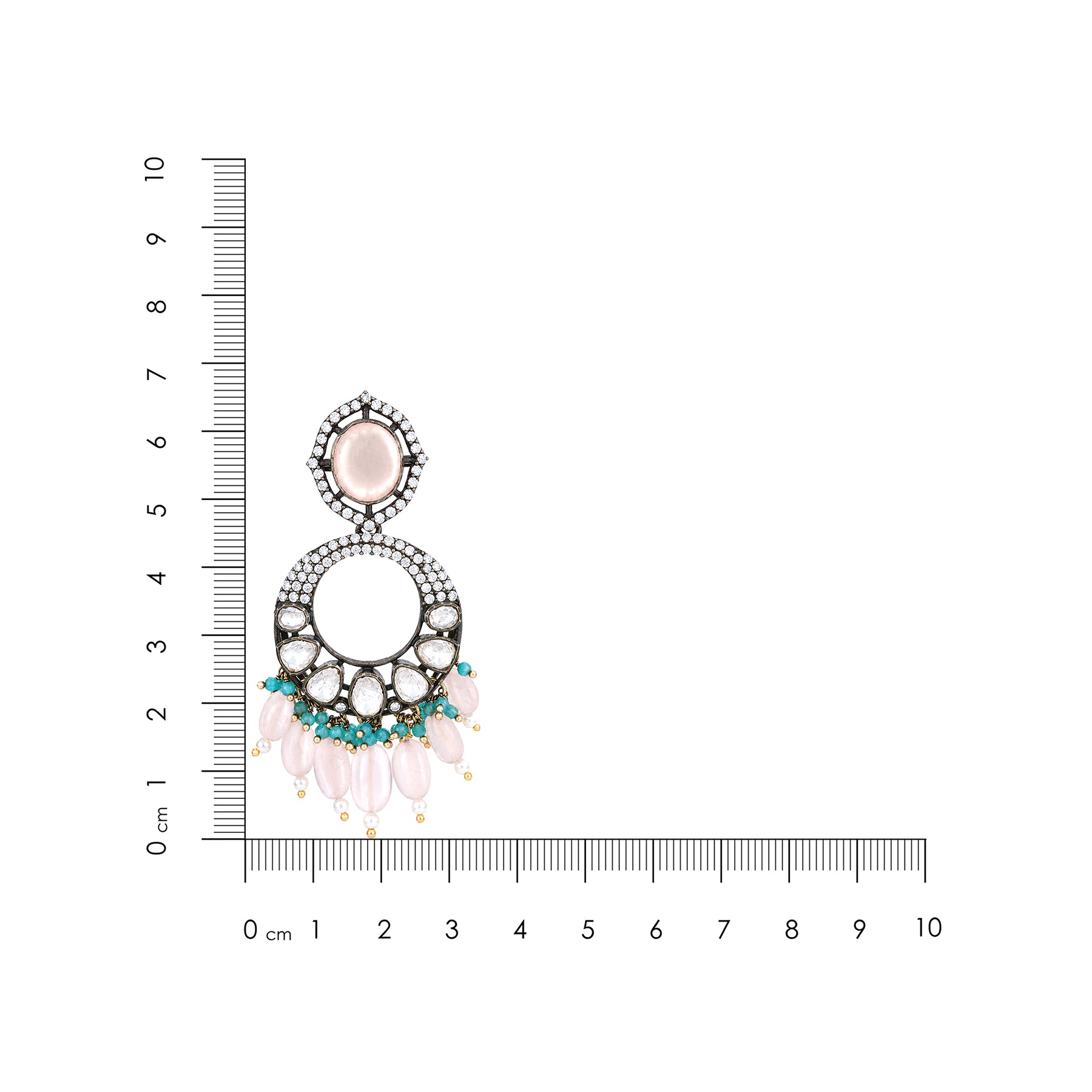 Royal Rose Quartz 925 Sterling Silver Statement Earrings
