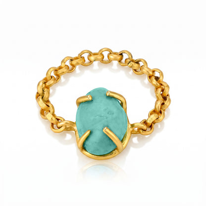 Royal Turquoise 925 Sterling Silver Designer Ring