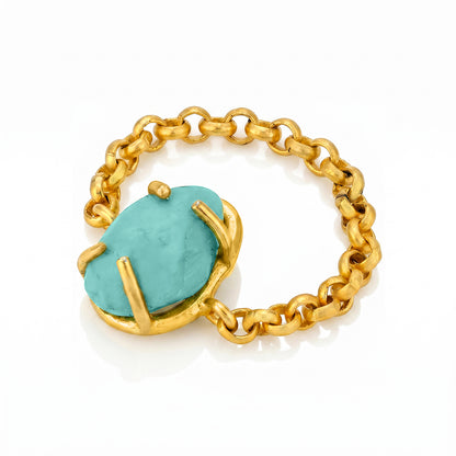 Royal Turquoise 925 Sterling Silver Designer Ring