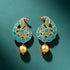 Royal Turquoise Blossom 925 Sterling Silver Premium Earrings
