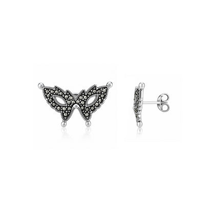 Royal Wing Sparkle 925 Sterling Silver Stud Earrings
