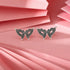 Royal Wing Sparkle 925 Sterling Silver Stud Earrings