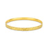 Rustic Gold Radiance 925 Sterling Silver Bangle for Women