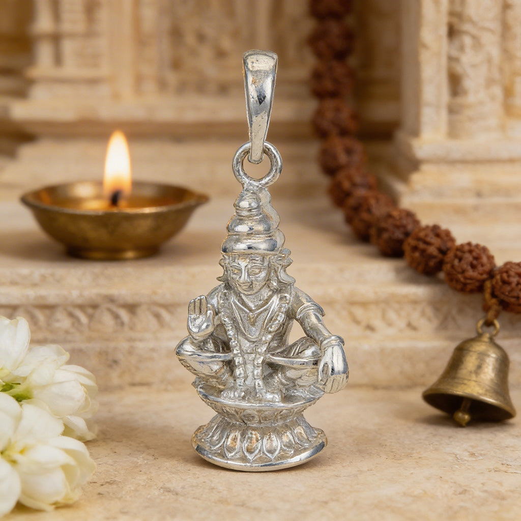 Sacred Manikandan Charm 925 Sterling Silver Pendant