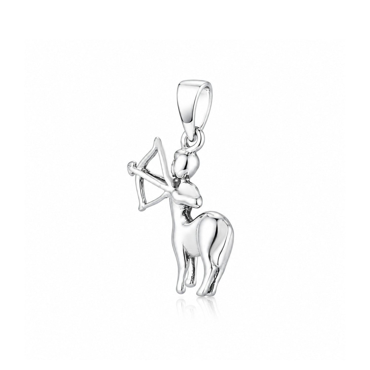 Sagittarius Zodiac Archer 925 Sterling SilverStatement Pendant
