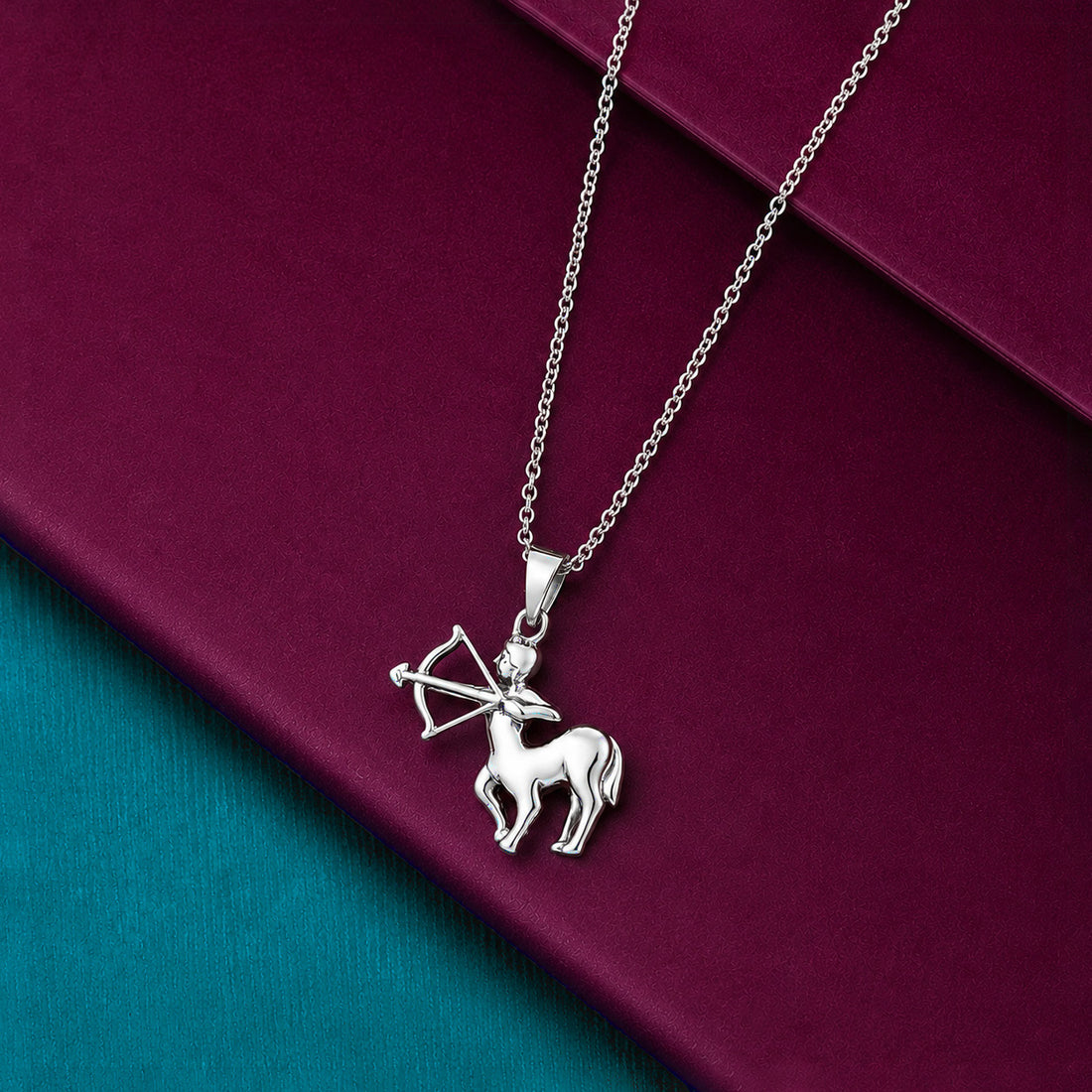 Sagittarius Zodiac Archer 925 Sterling Silver Statement Pendant