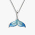 Seafarer’s Whale Tail Rhodium 925 Earrings