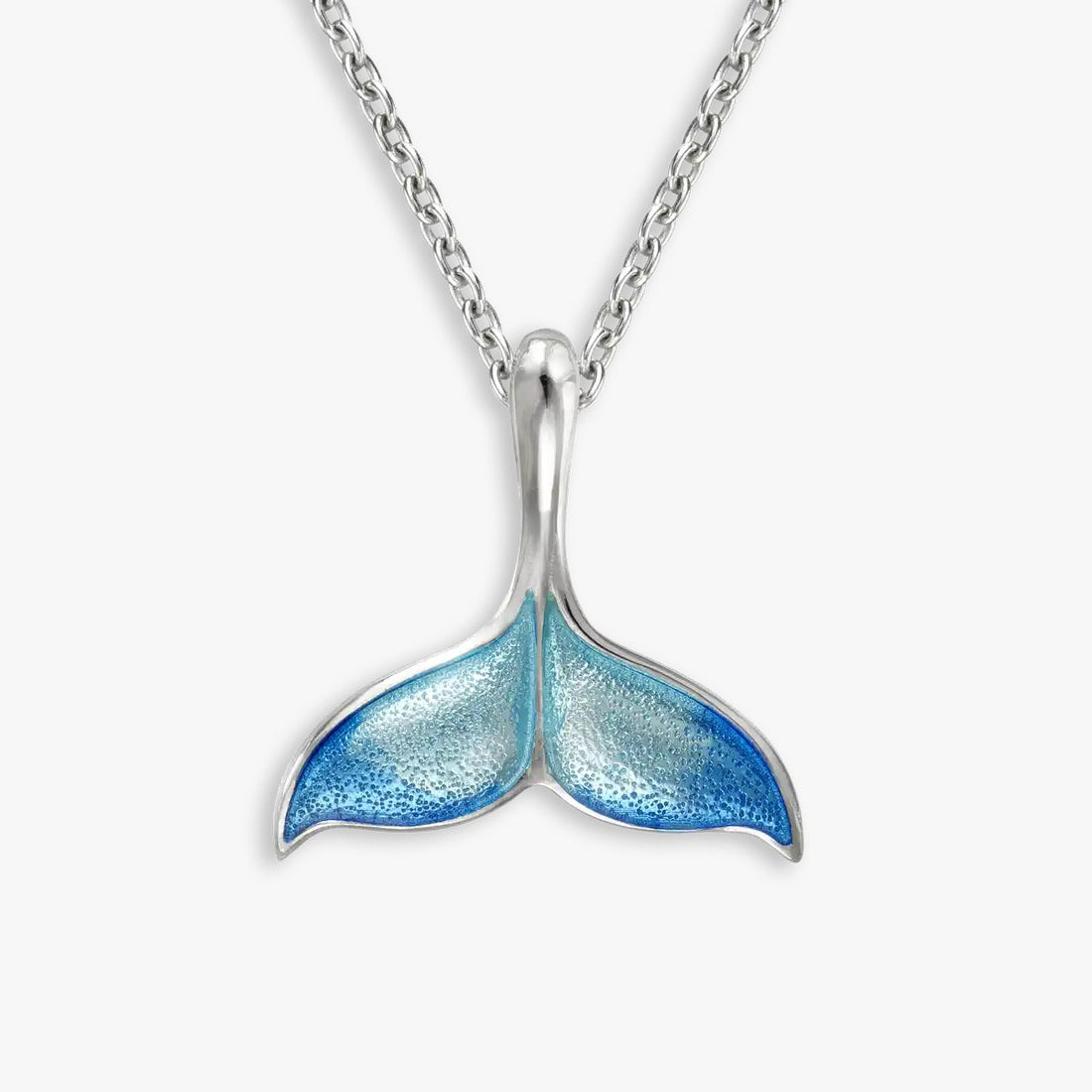 Seafarer¡  s Whale Tail Rhodium Plated 925 Chain Pendants