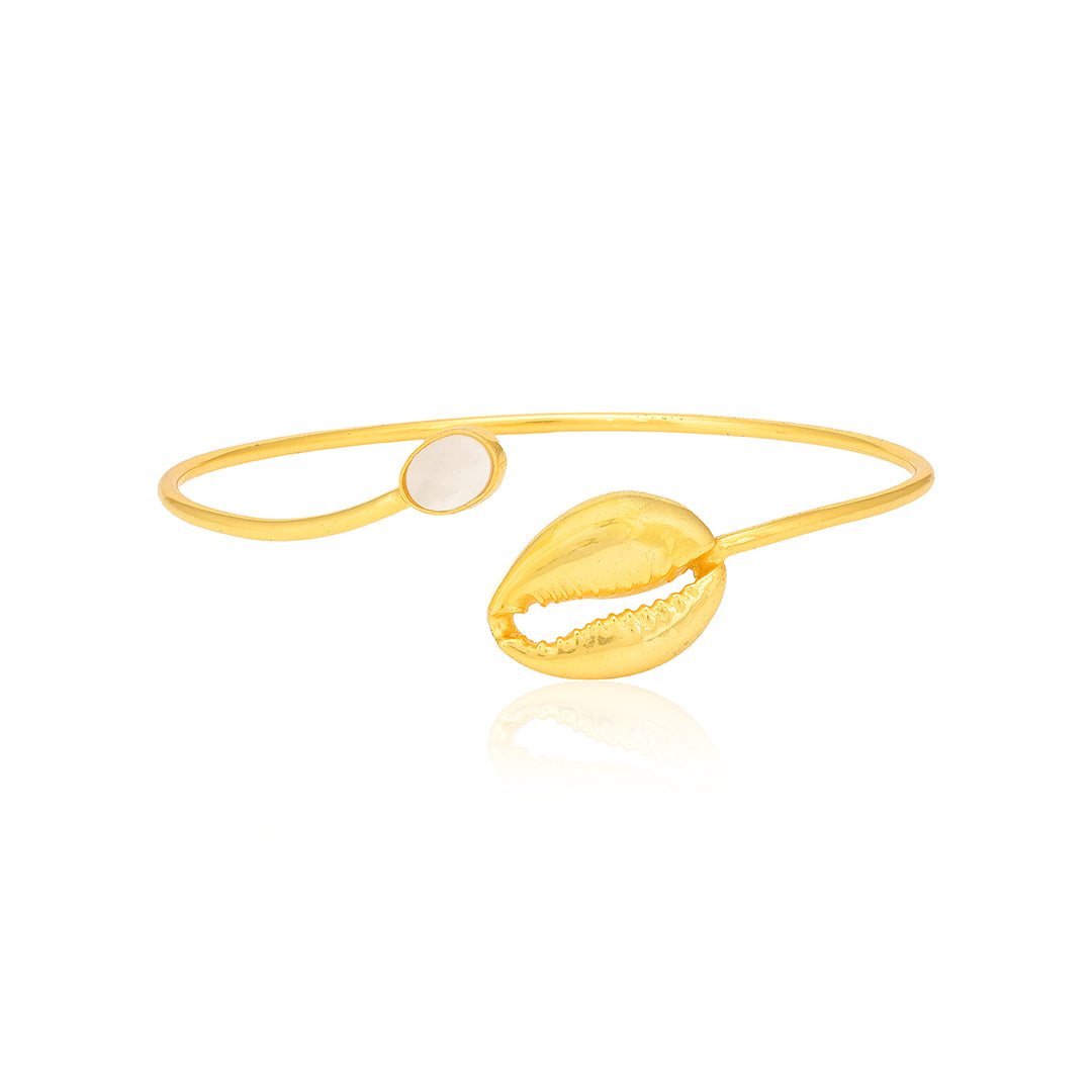 Seashore Mirage Sterling Silver Gold Plated Kada