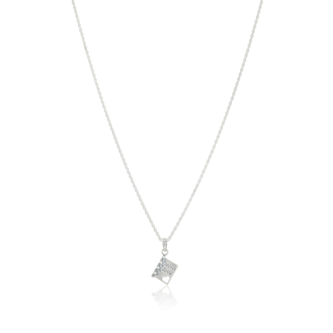 Secret Love 925 Rhodium Dairy Charm Chain Pendants